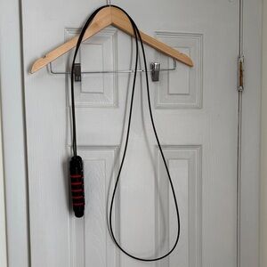 Black and Red Jump Rope Easily adjustable.